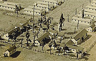 A model of Ferramonti internment camp.