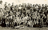 Children in school in Ferramonti circa 1941.
